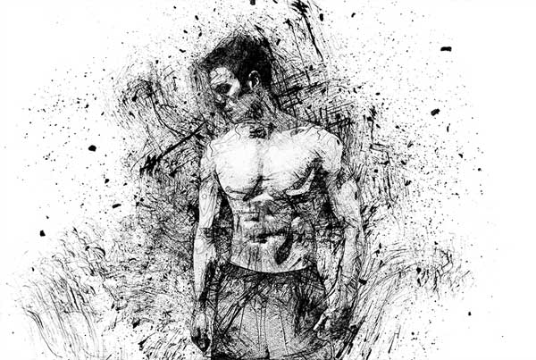 Animated Ink Scribbles Sketch Photoshop Action