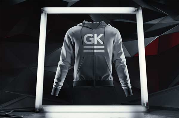 Animated Man Hoodie Mock-up