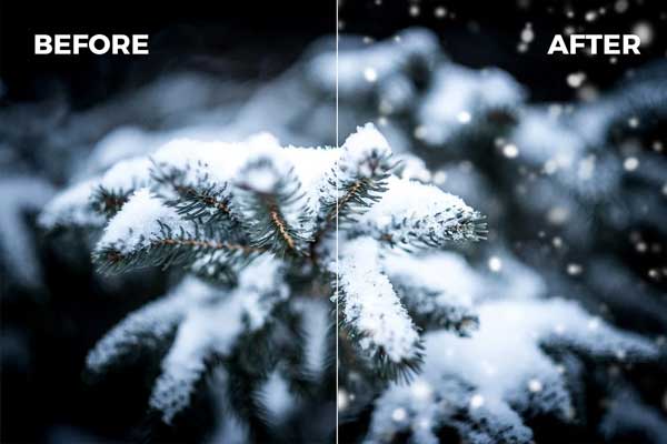 Animated Snow Photoshop Effect