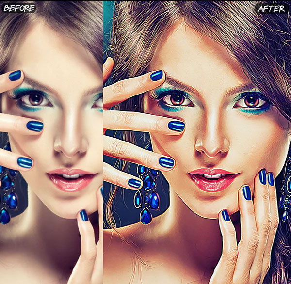 Anime Photo Retouch Photoshop Action
