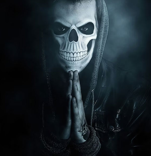 Antique Skull Photoshop Template
