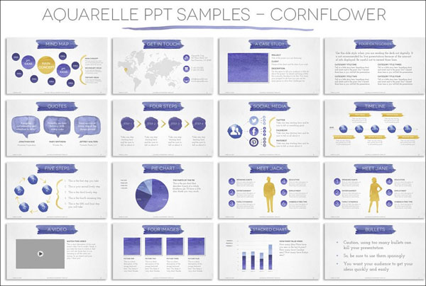 Watercolor PowerPoint Presentations