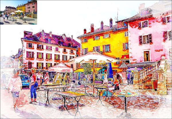 Aquarelleum Urban Sketcher Action