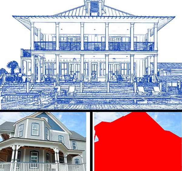 Architecture Blueprint Photoshop Action