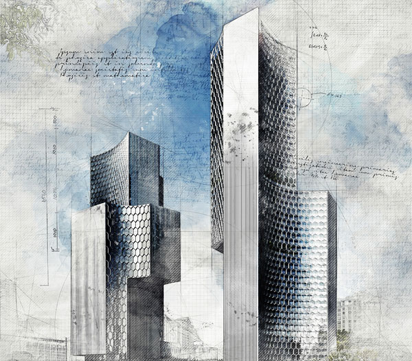 Architecture Sketch Underground Photoshop Actions