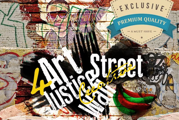 Art Justice Graffiti Template