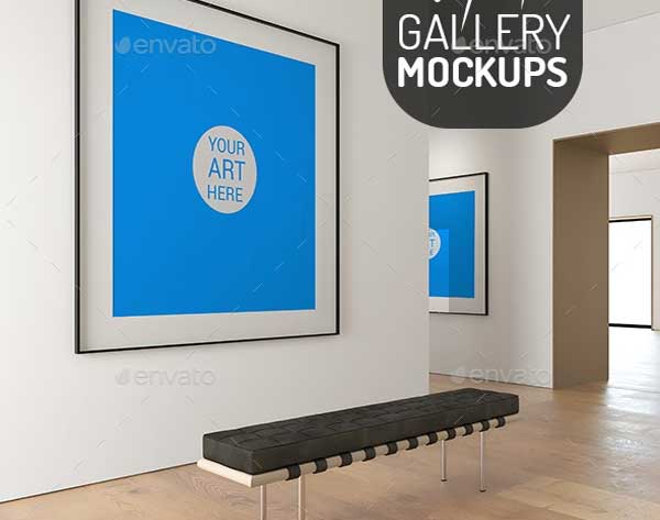 Art Gallery PSD Mockup