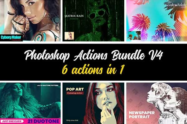 Art Painting Photoshop Actions Bundle