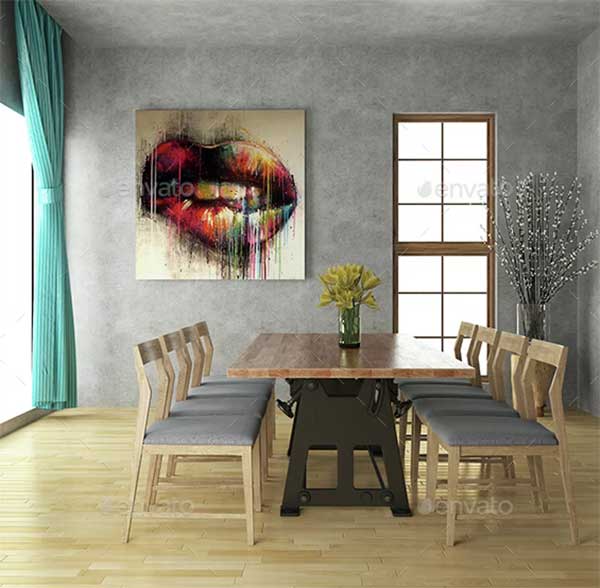 Art Wall Mockup Template