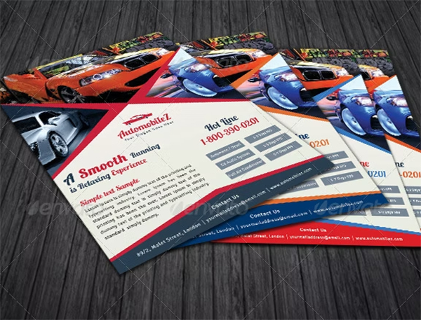 Automobile Business PSD Flyer Design