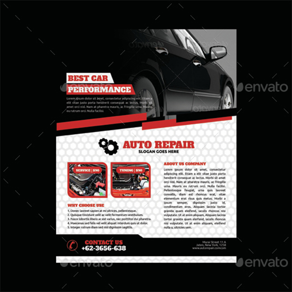 Automobile Flyer Templates