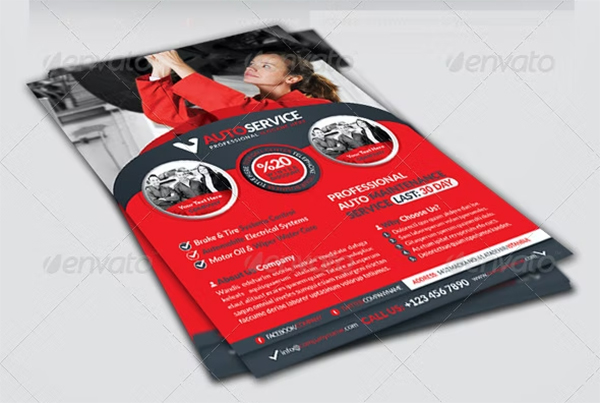 Automobile Service Business Flyer