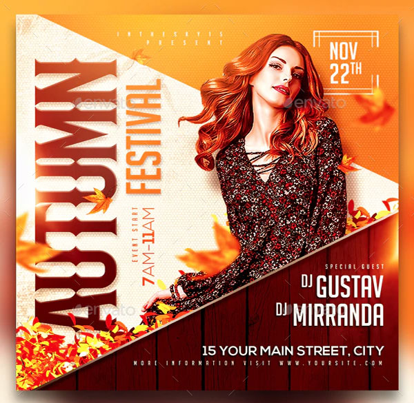 Autumn Festival Flyer Template