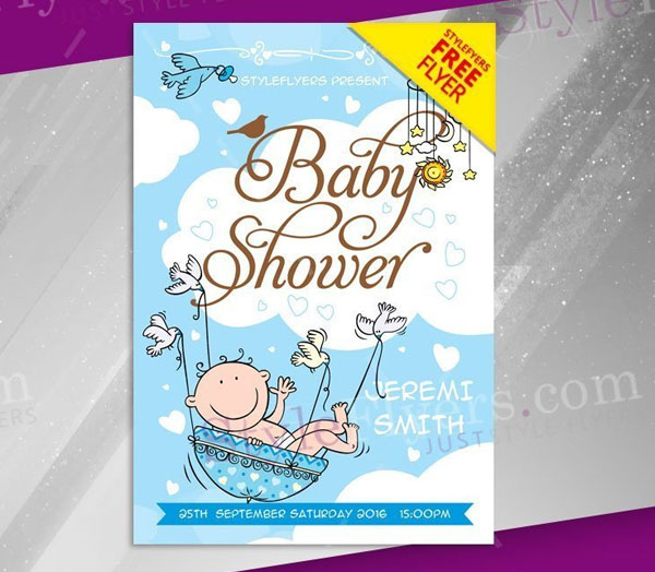 Baby Event Free PSD Flyer