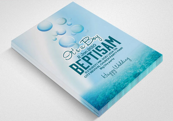 Baby Shower & Baptism Flyer Template
