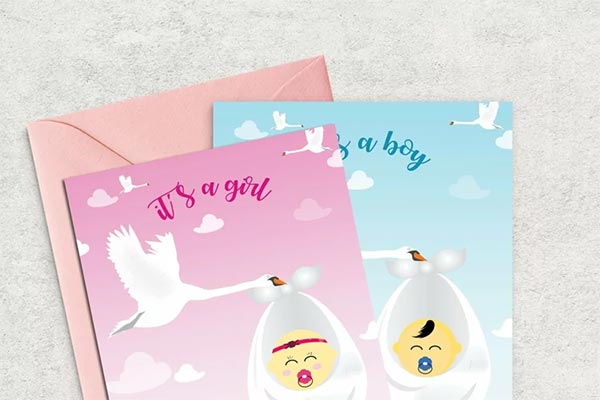 Valentines Hearts - Baby Shower Invitation