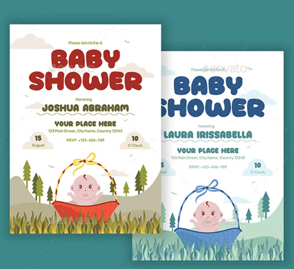 Baby Shower Invitation Design
