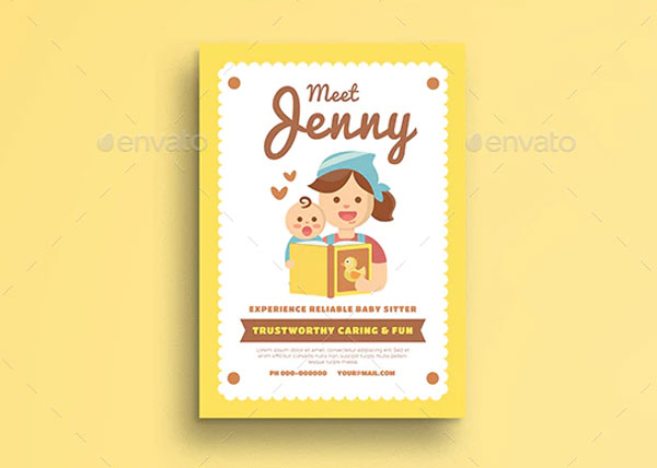 Baby Sitting Flyer Templates – Free & Premium PSD, Ai, Word ( Doc ), Vector, EPS, PNG, InDesign Formats Download