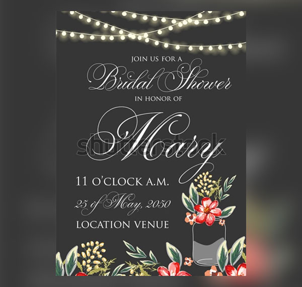 Bachelorette Bridal Shower Invitation