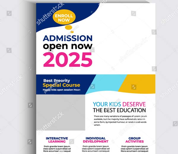 Back to School Admission Flyer