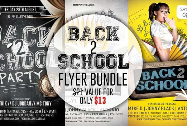 Back to School Flyer Templates Bundle