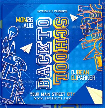 Back to School Flyer Templates
