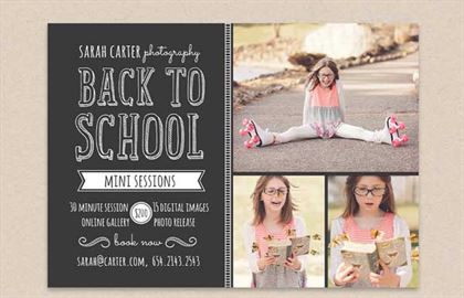 Back to School Mini Session Template