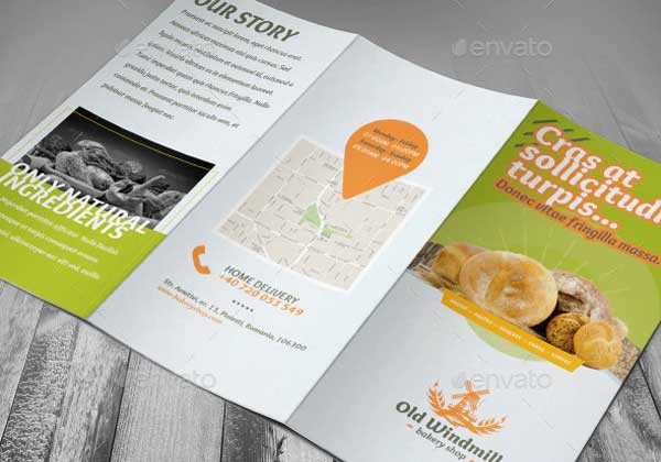 Bake Cupcake Sale Tri-fold Brochure Template