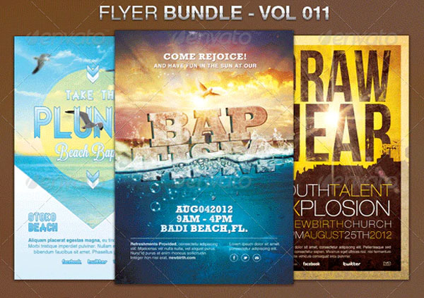 Sample Revival Church Flyer  Templates Bundle