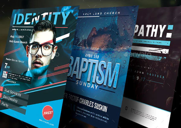Baptize Church Flyer Bundle