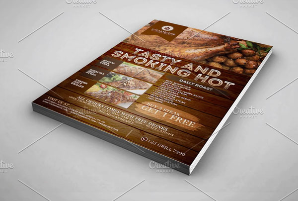 Barbecue Chicken Wings Flyer