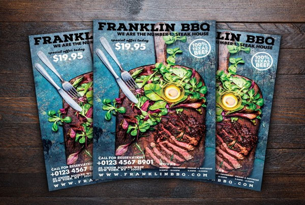 Barbeque Night Restaurant Flyer