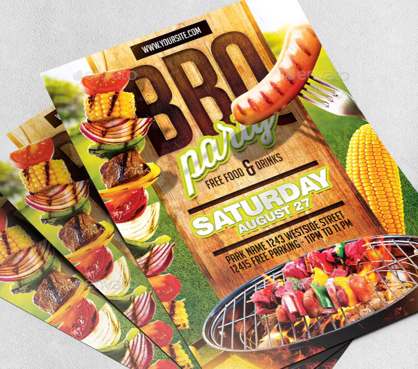 Barbeque Party Flyer Template