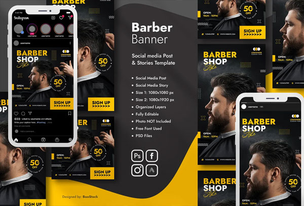 Fitness GYM Social Media Banner Templates