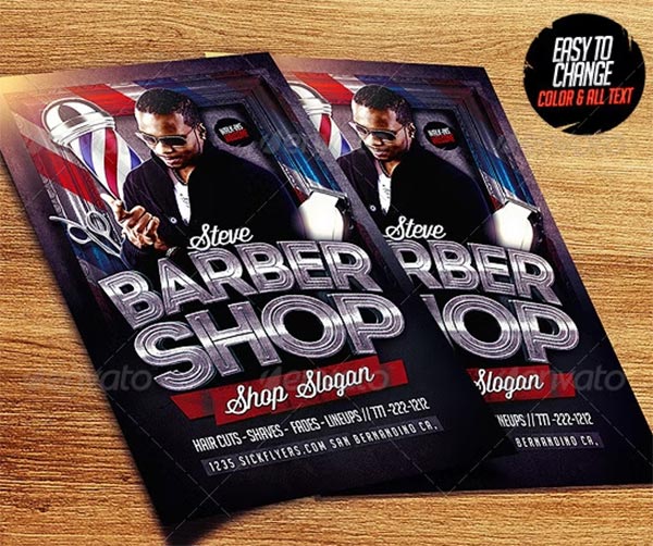 Barbershop Flyer Template PSD