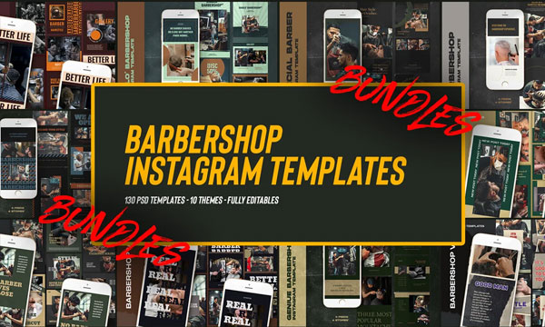 Fitness Instagram Post Bundle Templates