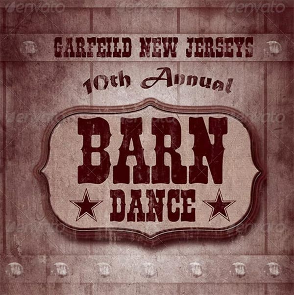 Barn Dance Flyer Template