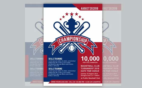Baseball Championship Flyer Template