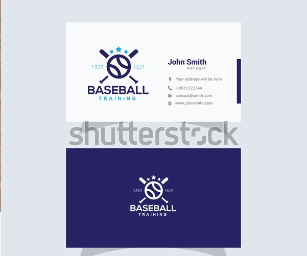 Baseball Sport Business Card