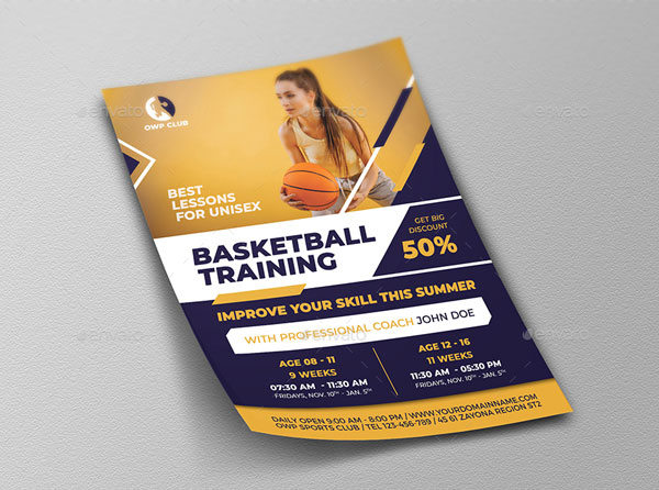 Basketball Staff Training Flyer Template