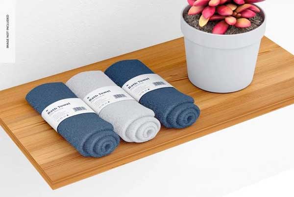 Bath Towels Mockup Free Psd