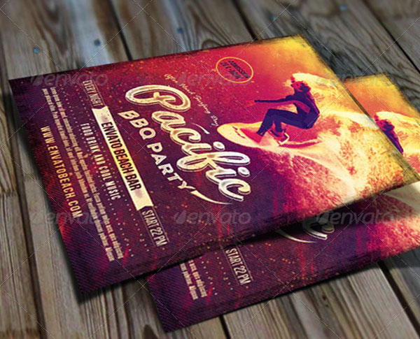 Beach Barbeque Party Flyer