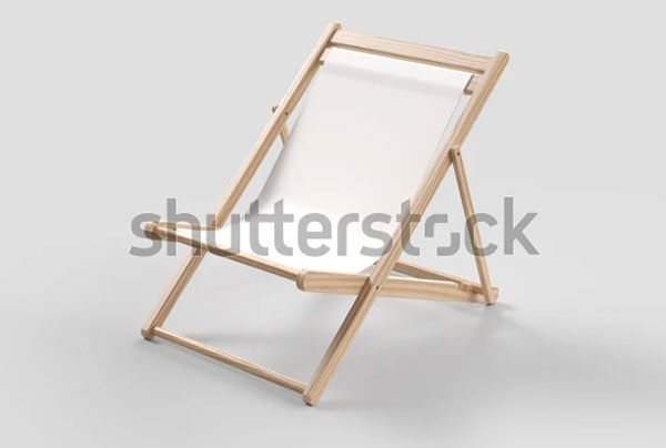 Beach Deck Chair Mockup