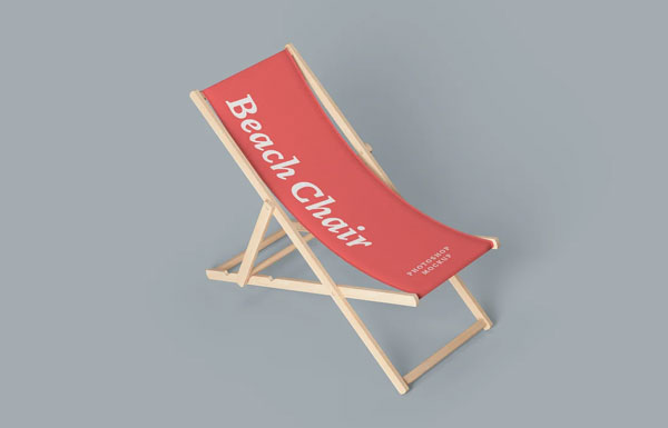Beach Deck Chair PSD Mockups