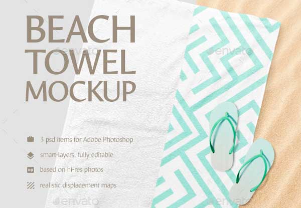 Beach Towel Mockup