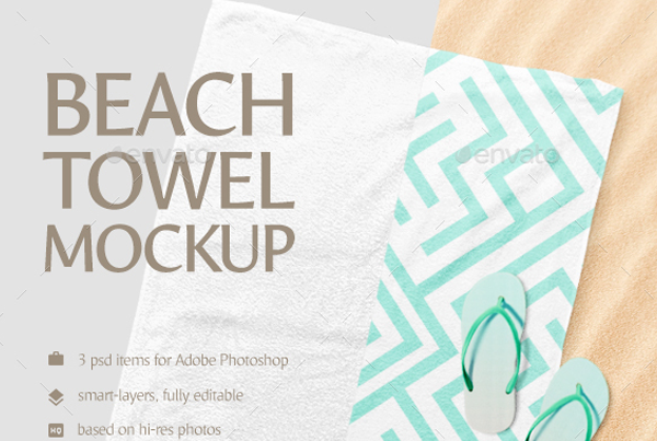 Beach Towel Mockup