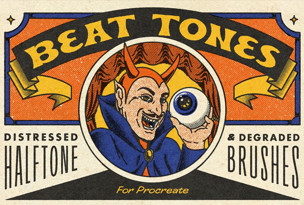 Beat Tones Halftone Brushes