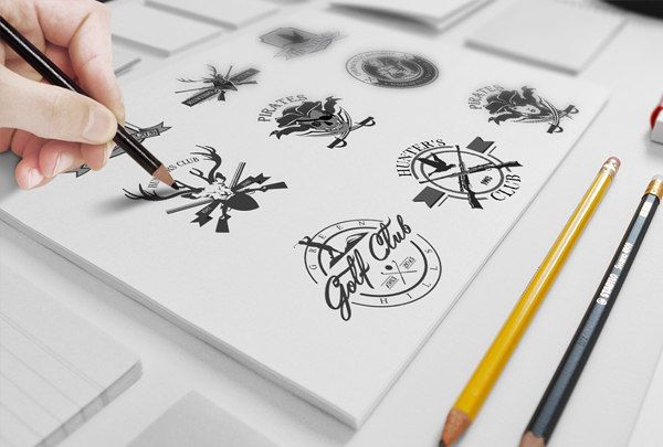 Beautiful Retro Logo Template Set