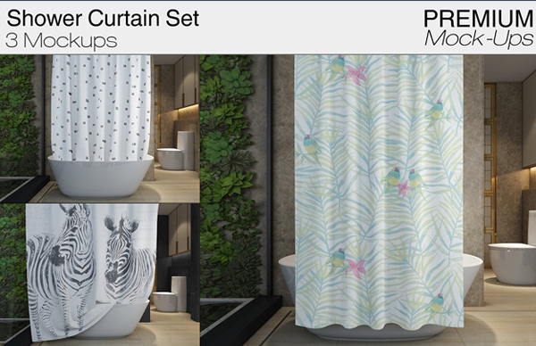 Shower Curtain Mockups