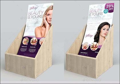 Beauty Care Rack Card Template